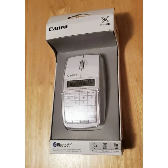 Canon 5565B002 X Mark I Mouse Slim Computer Link Calculator (White) New‎