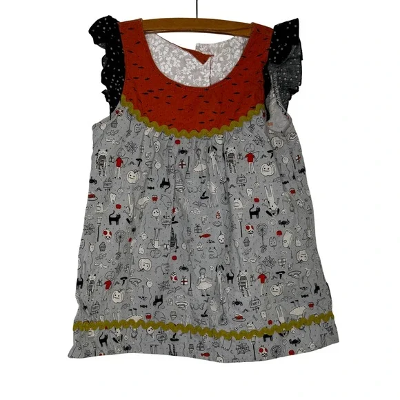 Matilda Jane Girls Platinum‎ Halloween Dress Size 10 Flutter Sleeve Party Ghost