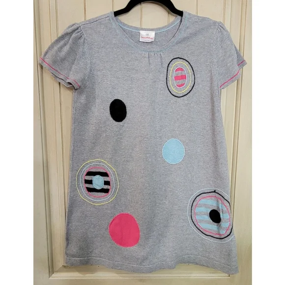 Hanna Anderson Girls Geometric Sweater Dress US (160) 14/16