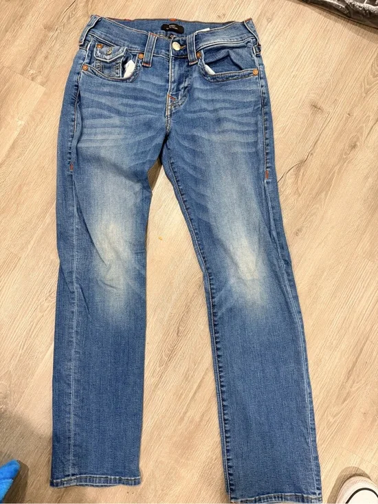 True Religion Men’s Light Blue Bootcut Jeans