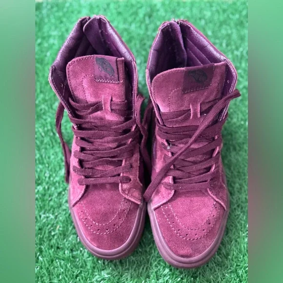 Vans Unisex‎ Purple High-Top Sneakers Suede Skateboarding Size M-8.5 W-10