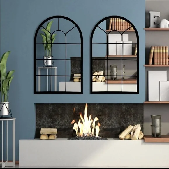 Wall Mirror Window Arched Farmhouse Vanity (19.7