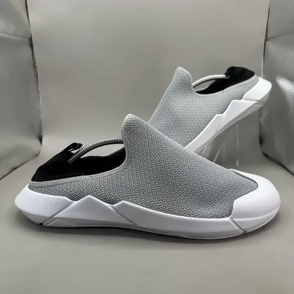 MUVEZ Dual Sole Slippers Shoes Mens Size 13 Gray Mesh Slip On Mule Comfort