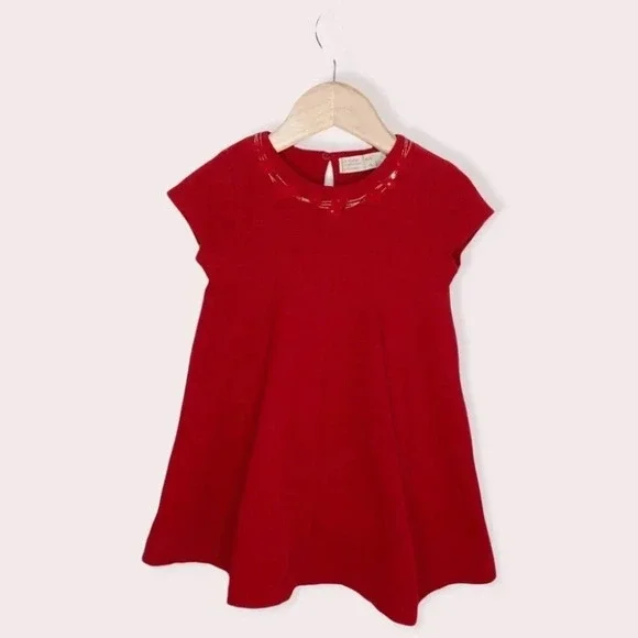 Zara Girls‎ red dress size 4 years