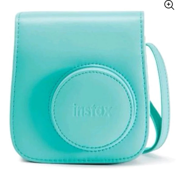 New Fujifilm instax mini 7s groovy case light blue/green NWT