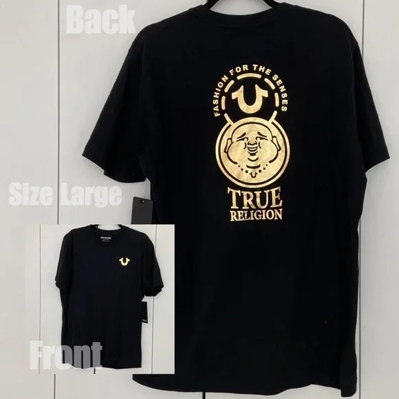 True Religion Men’s Buddha Graphic Tee Size Large