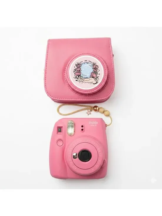 Fujifilm Instax Mini 9 Instant Film Camera - Flamingo Pink Lightly w/ Case WORKS