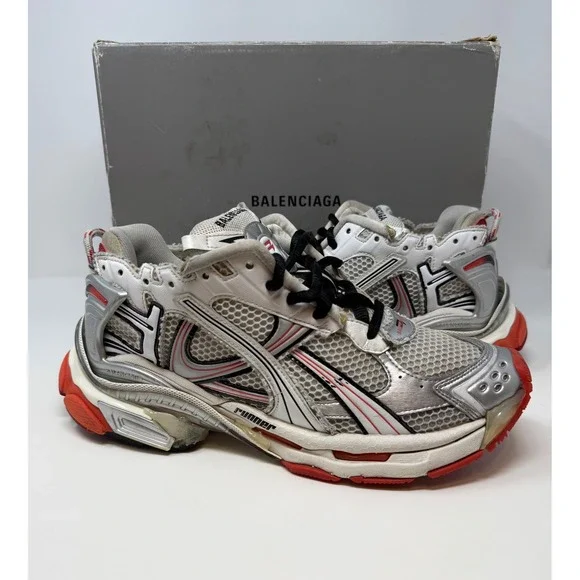 Balenciaga Runner Sneaker White/Red/Black New Season Size 10 US 43 EU