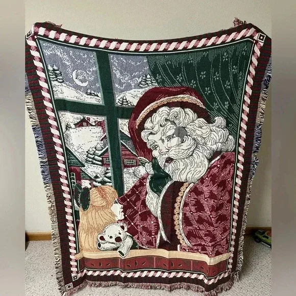 Christmas Santa Goodwin Weavers Throw Blanket 58