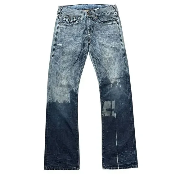 TRUE RELIGION Ricky Acid Wash Jeans Size 31