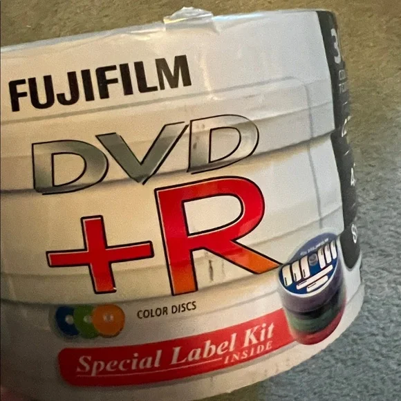 FUJIFILM DVD+R Color Discs 30 Blanks 120 Min 4.7GB up to 8x