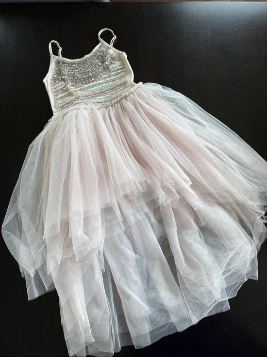 Ooh! La, La! Couture Light Pink Tulle Sequin Bodice Party Dress