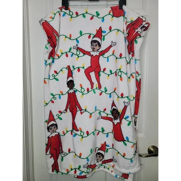 Christmas Elf on the Shelf Plush Throw‎ Blanket 48
