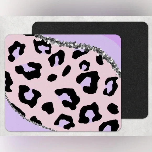 Leopard Print Geode Mouse Pad