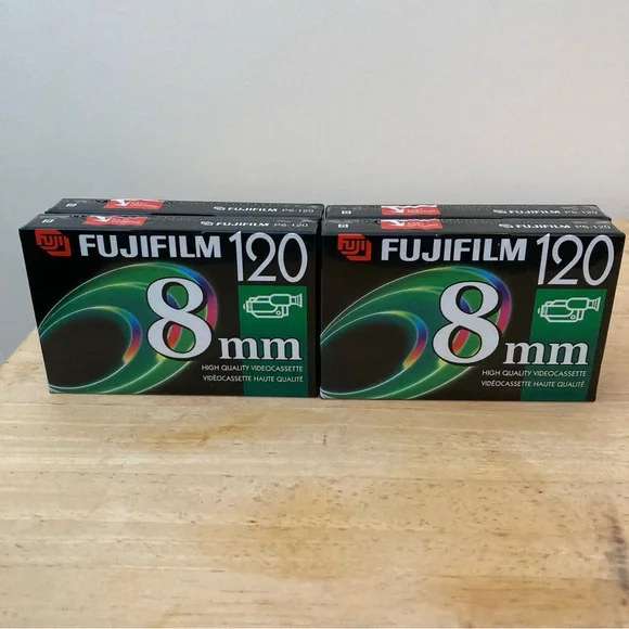 Fujifilm 8mm High Quality Video Cassette P6-120 Lot of 4
