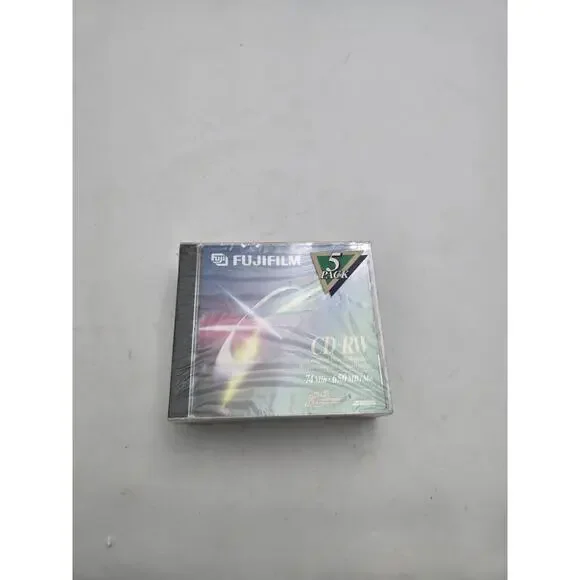 FUJIFILM CD-RW 5 PACK 74 MIN 650/MB BRAND NEW IN PACKAGE
