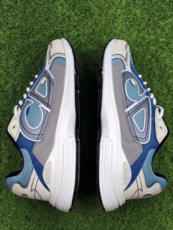Dior B30 Reflective Blue Grey White Size 12 No Box