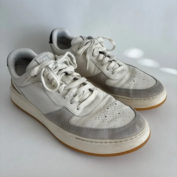 Cole Haan‎ Men's white leather Grandprø Crossover Sneaker lace up shoe size 11