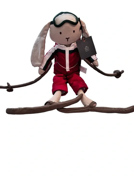 Snow bunny ski bunny plush