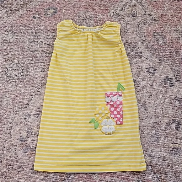 Kelly's Kids Striped Lemonade Summer Shift Dress