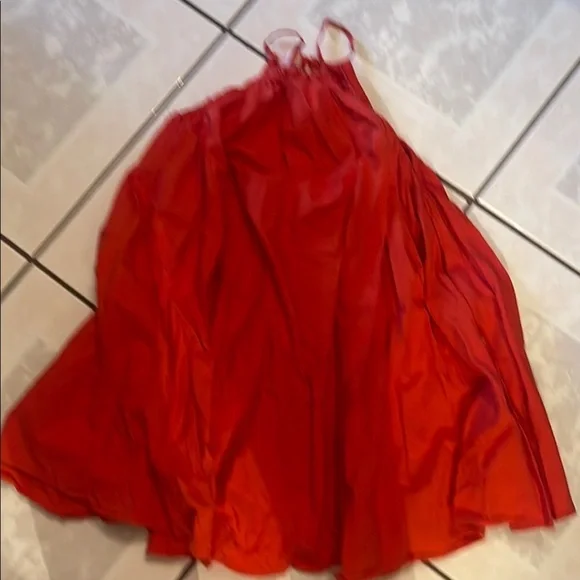ZARA Red Halter Dress
