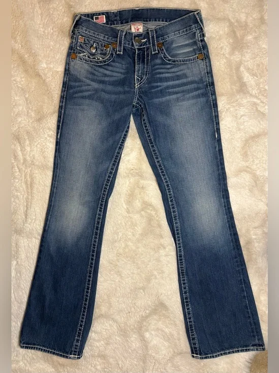 True Religion Billy Big T Blue Denim Jeans Size: 30
