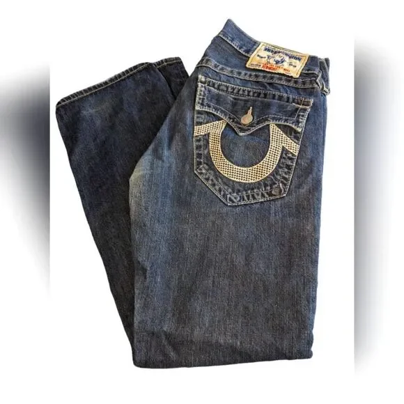 True Religion‎ vintage straight denim jeans size 32
