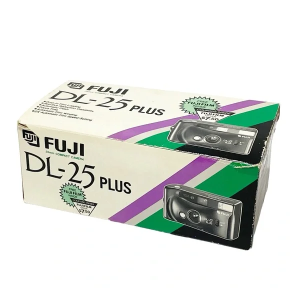 Fuji DL-15‎ Compact 35mm Film Camera Fixed Focus Free Tested Vintage Point&Shoot