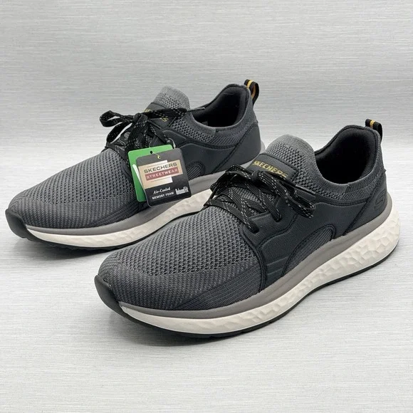 Skechers Men's 11.5 Shoes Gray Sneakers Relaxed Fit Walking Dalton 210986