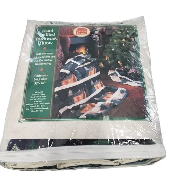 Hand Quilted Patchwork Throw, 