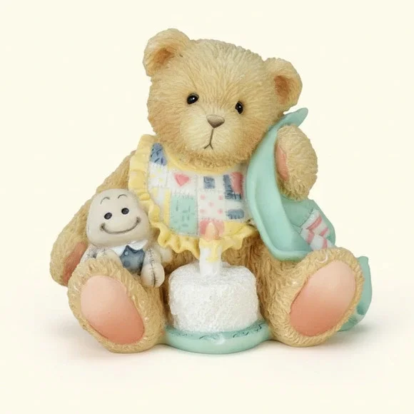 Vintage 1992 Priscilla Hillman for Enesco “Age 1 – Beary Special One” Figurine
