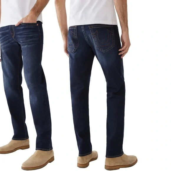 true religion geno relaxed slim dark wash‎ jeans