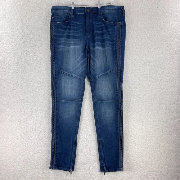 True‎ Religion Mick Slouchy Skinny Jeans Mens Size 36 Blue Denim Casual Zipper
