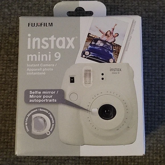 Instax mini 9 with custom fit case and fujifilm!