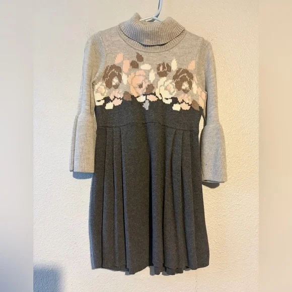 Janie And Jack Girls Turtleneck Sweater Dress,