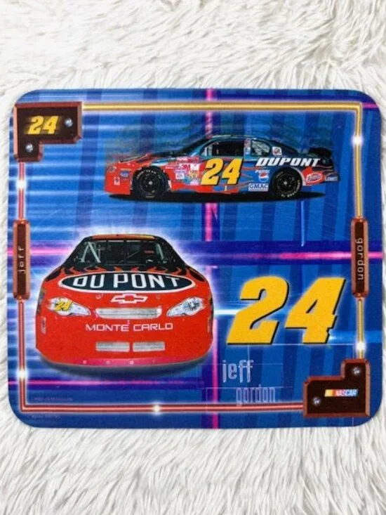 Vintage NASCAR Jeff Gordon 24 Dupont Mousepad