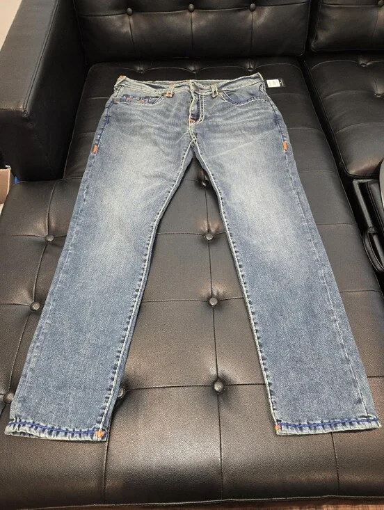 True Religion Slim Straight Light Blue Men's Jeans