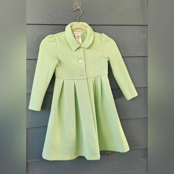 BONNIE JEAN Size 6X. Charming Green Kids Dress