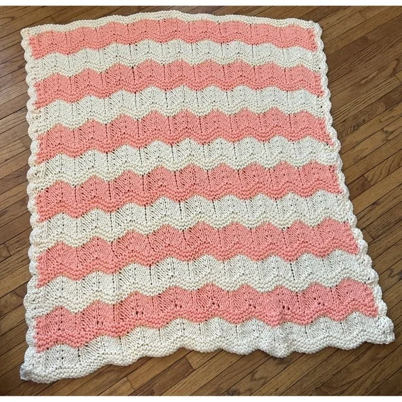 Handmade Crochet Afghan Small Blanket Throw Lap‎ Blanket 43 x 50