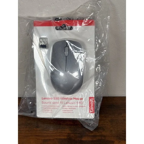 Lenovo 530 Wireless Mouse‎ Platinum Grey 1200 DPI Ambidextrous GY40Z18984 NEW