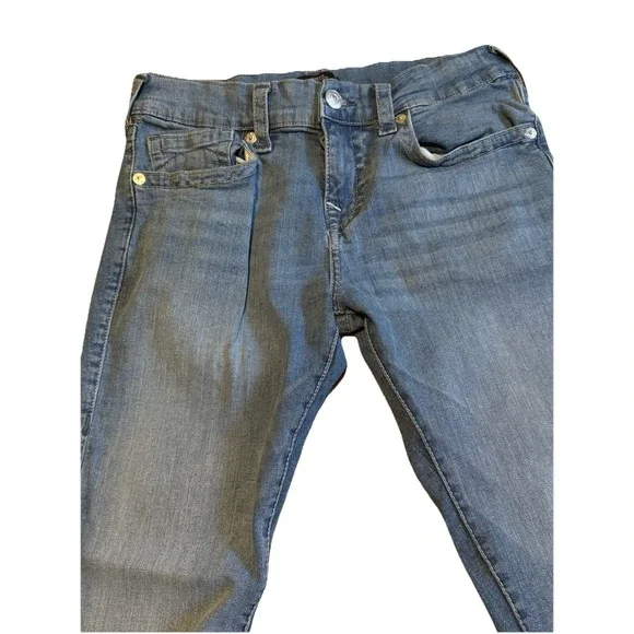 True Religion Rocco Men's Denim Jeans Size 36x32 Relaxed Skinny Blue Medium Wash