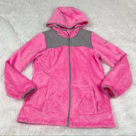 Free Country soft fleece jacket‎ hooded full zip quilted