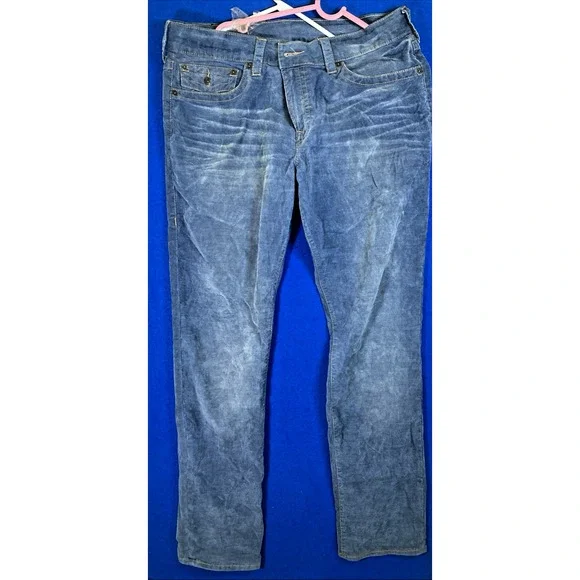 True Religion Geno Relaxed Slim Jeans Mens Size 36 Blue Denim