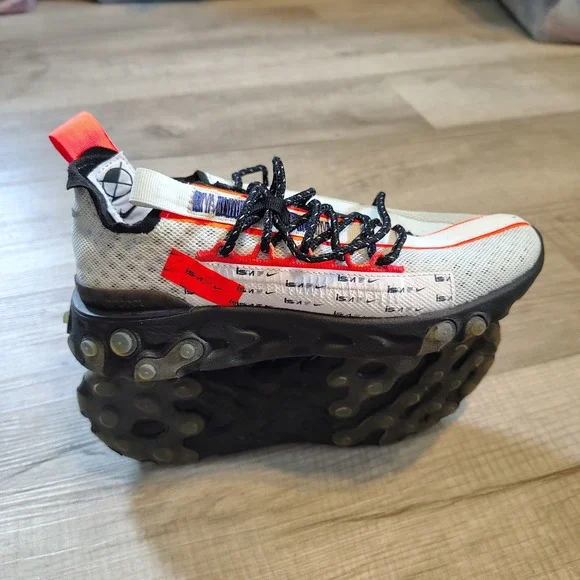 Nike React ISPA Ghost Aqua Total Crimson CT2692-400 Mens 4.5 Womens 6