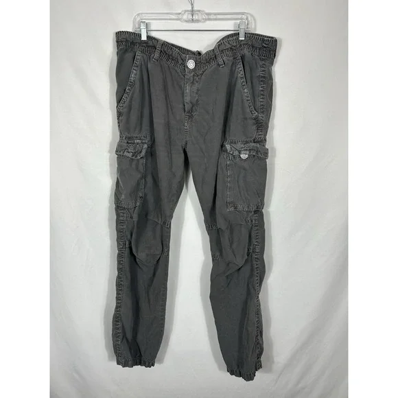 TRUE RELIGION Cargo Pants VINTAGE Cotton Outdoor Utility Grunge Y2K Mens Size 42