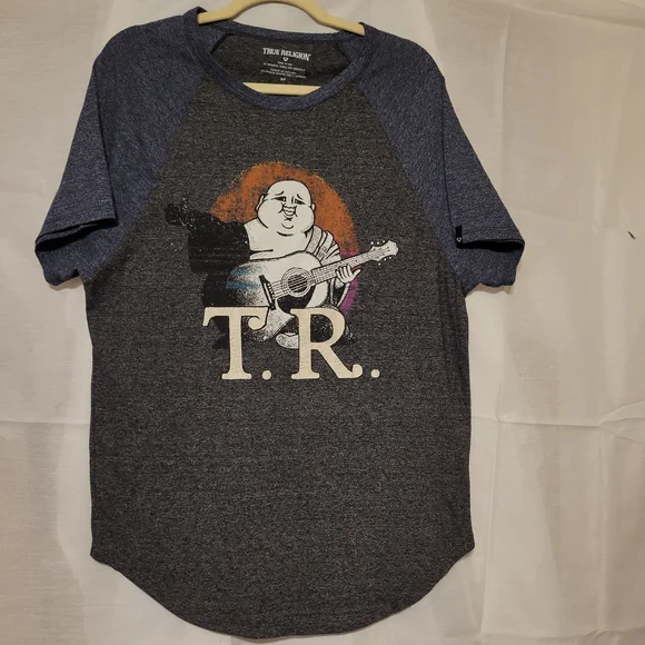 True Religion Heathered Blue T-Shirt