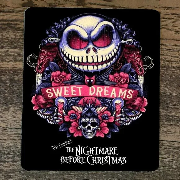 Mouse Pad Sweet Dreams Nightmare‎ Before Christmas Xmas