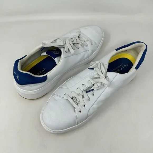 Cole Haan Grand Series Sneaker Optic White‎ Leather C35001 Men's Size 11.5