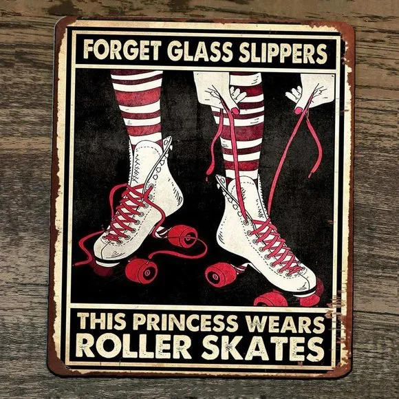 Mouse Pad Forget Glass Slippers This Princess Wears Roller‎ Skates