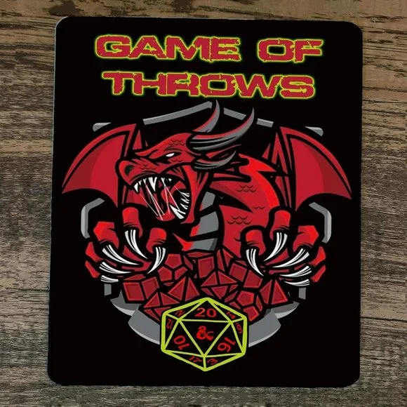 Mouse Pad‎ Game of Throws Dungeons Dragons RPG